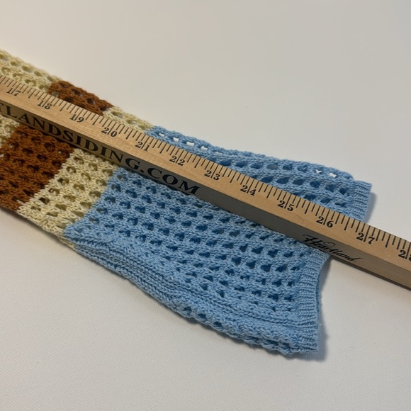 Urban Outfitters Women's Crochet Cropped Bell Sleeve Top Romantic Sexy Boho - Picture 7 of 7